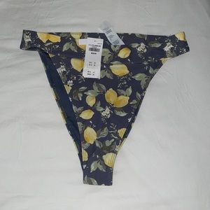 ABERCROMBIE High rise cheeky lemon bikini bottoms